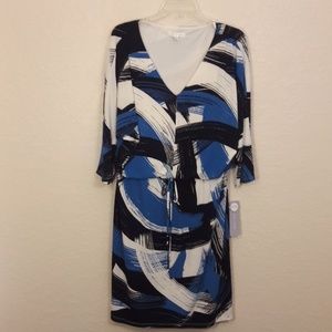 NEW London Times Blouson Dress